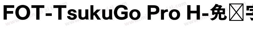 FOT-TsukuGo Pro H字体转换